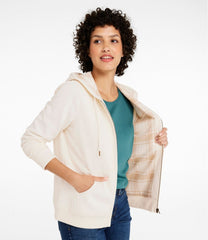 Women's L.L.Bean 1912 Sweatshirt, Flannel-Lined Hoodie | L.L.Bean online