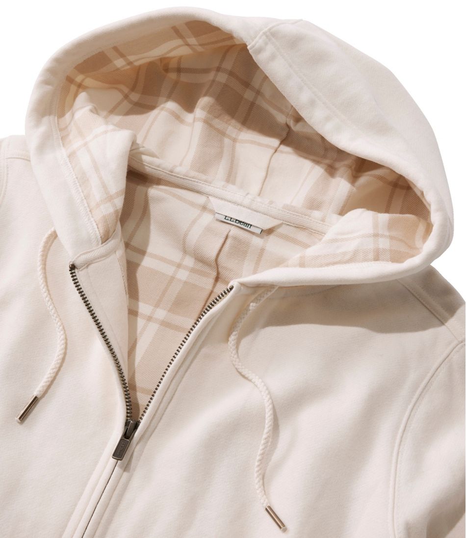 Women's L.L.Bean 1912 Sweatshirt, Flannel-Lined Hoodie | L.L.Bean online