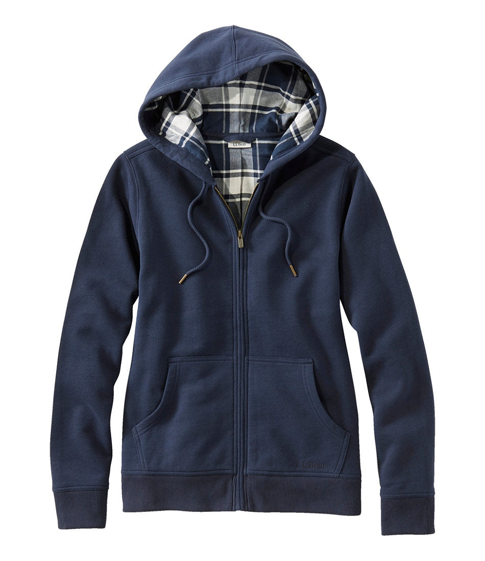 Women's L.L.Bean 1912 Sweatshirt, Flannel-Lined Hoodie | L.L.Bean online