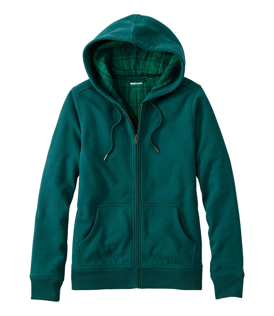 Women's L.L.Bean 1912 Sweatshirt, Flannel-Lined Hoodie | L.L.Bean online