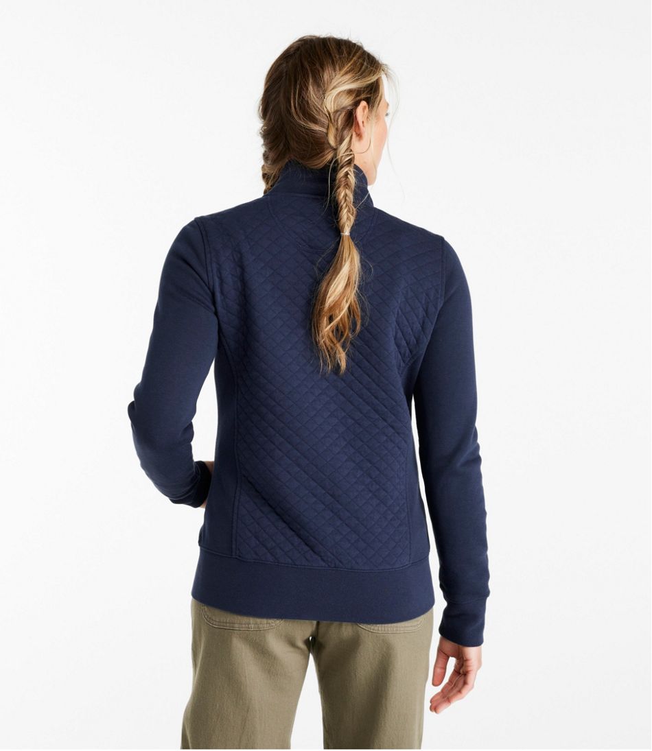 Women's Quilted Full-Zip Sweatshirt | L.L.Bean on sale