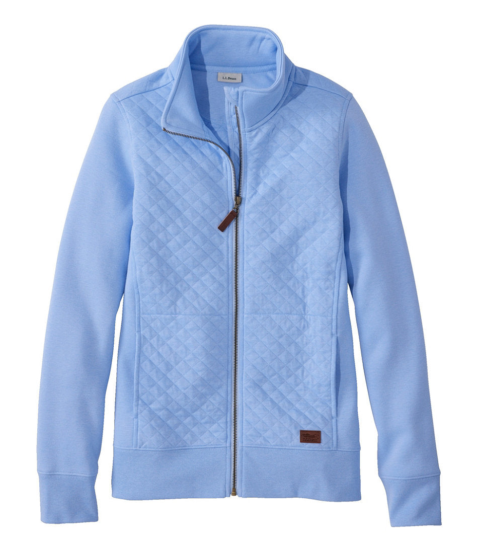 Women's Quilted Full-Zip Sweatshirt | L.L.Bean on sale