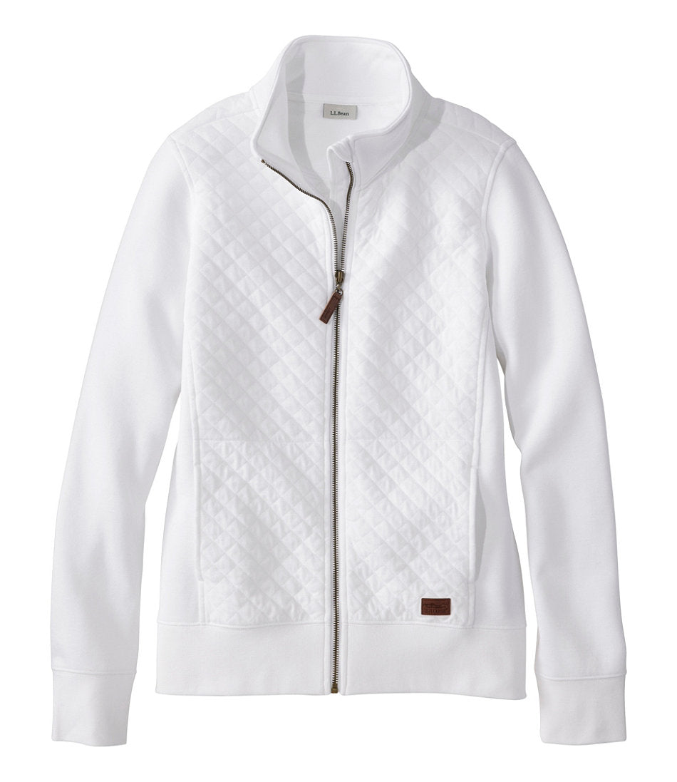 Women's Quilted Full-Zip Sweatshirt | L.L.Bean on sale