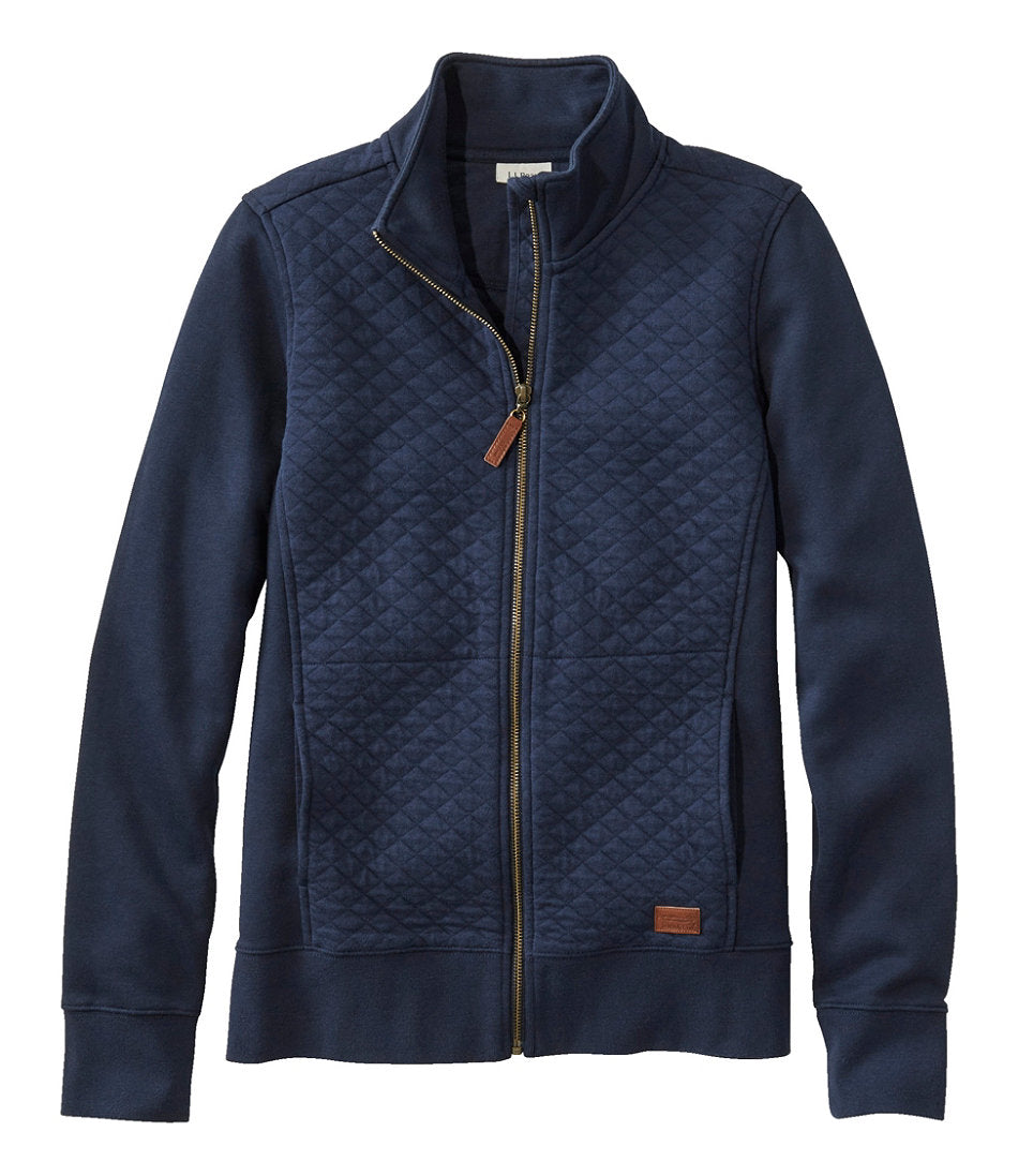 Women's Quilted Full-Zip Sweatshirt | L.L.Bean on sale