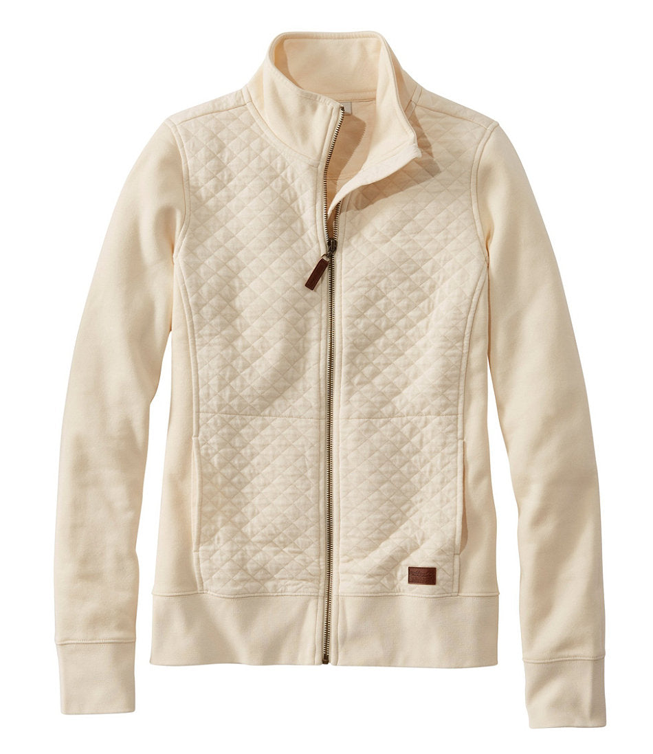 Women's Quilted Full-Zip Sweatshirt | L.L.Bean on sale