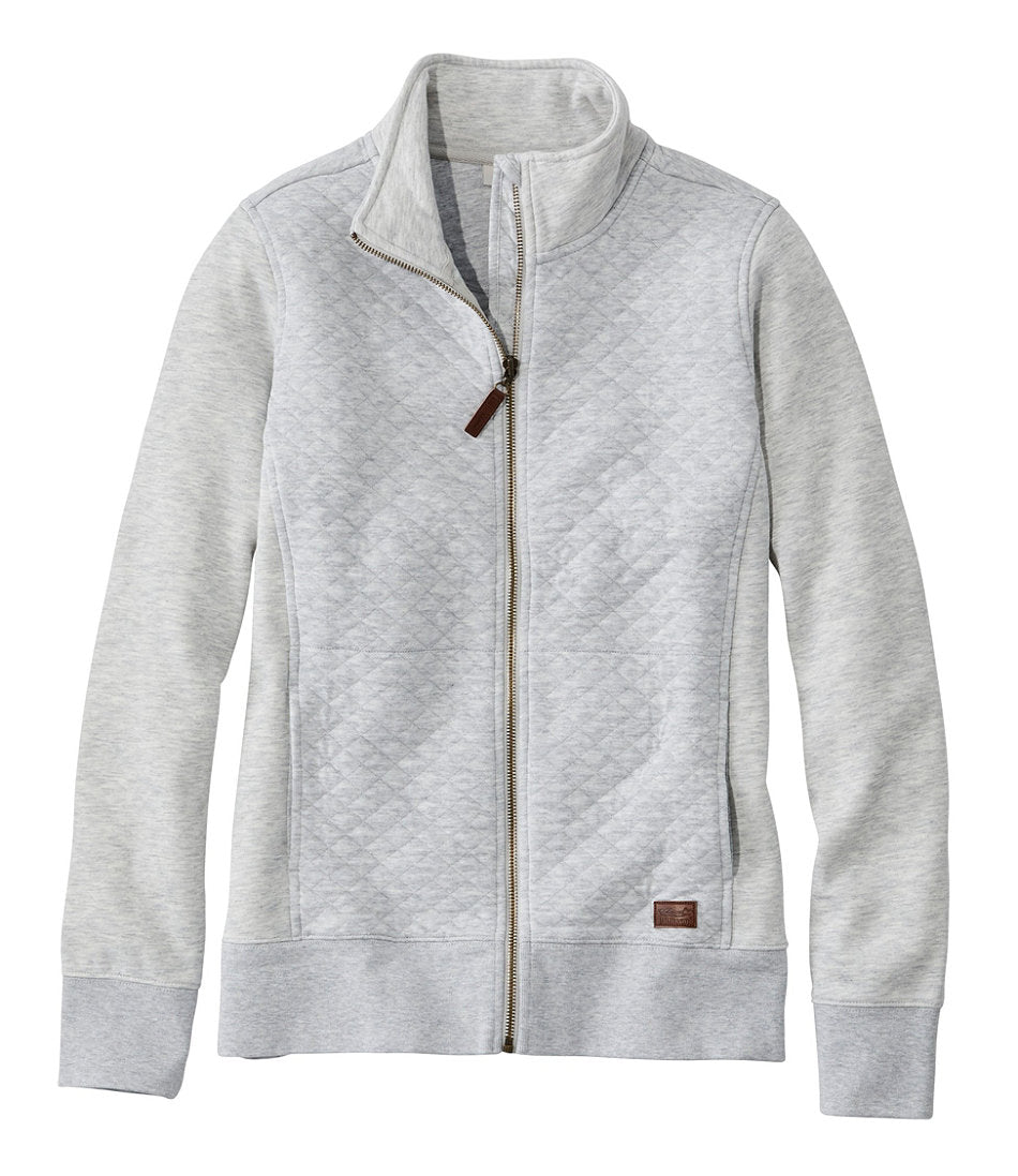 Women's Quilted Full-Zip Sweatshirt | L.L.Bean on sale