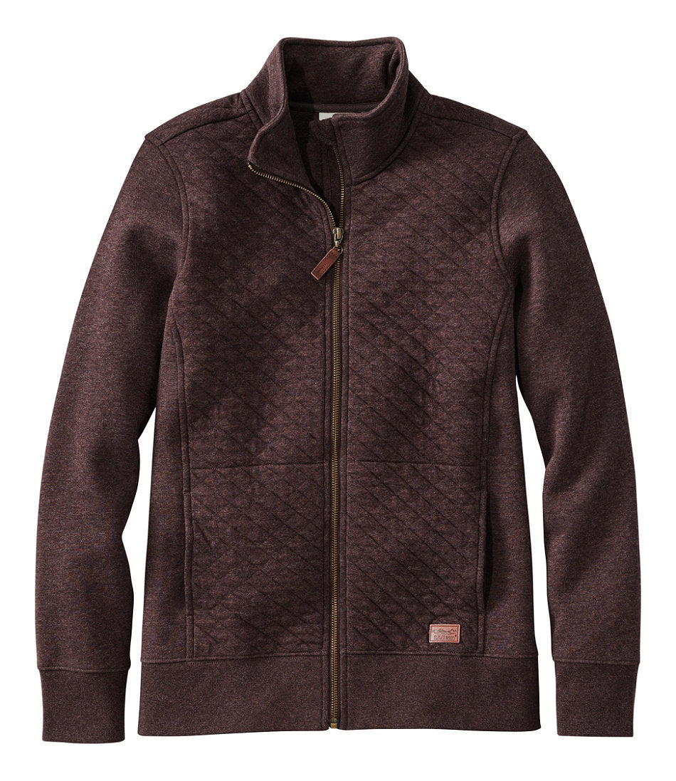 Women's Quilted Full-Zip Sweatshirt | L.L.Bean on sale