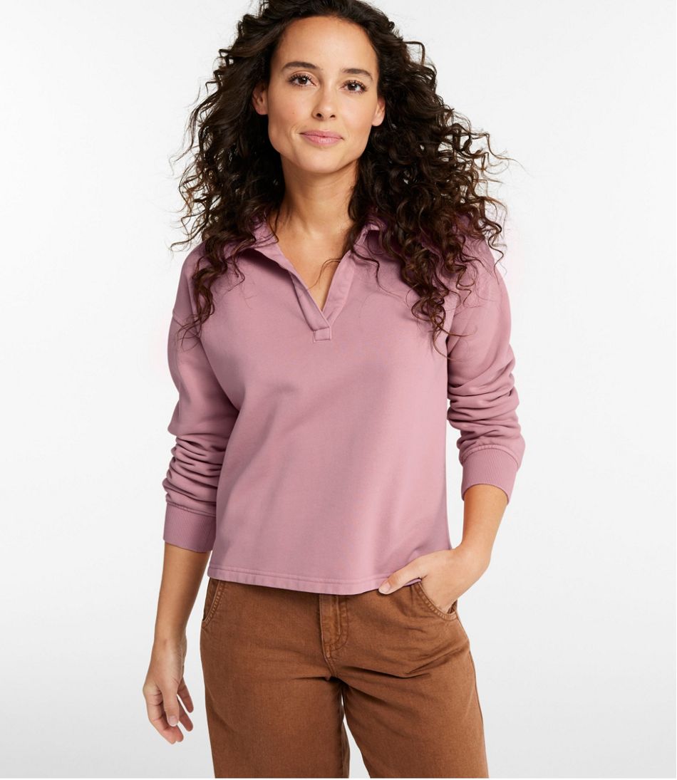 Women's Sunwashed Sweats, Splitneck Polo | L.L.Bean near me