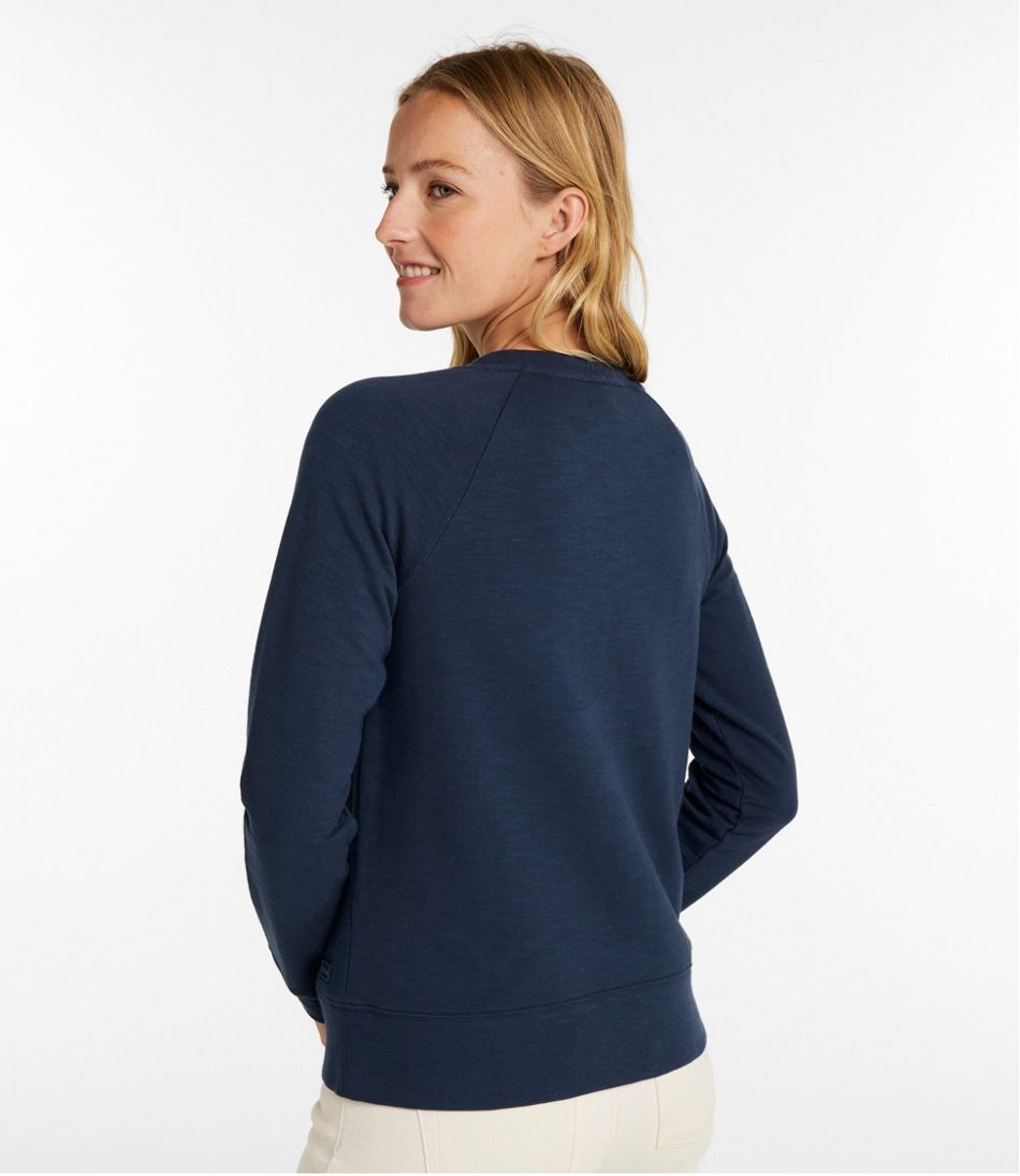 Women's Peaks Island Crewneck, Logo | L.L.Bean discount