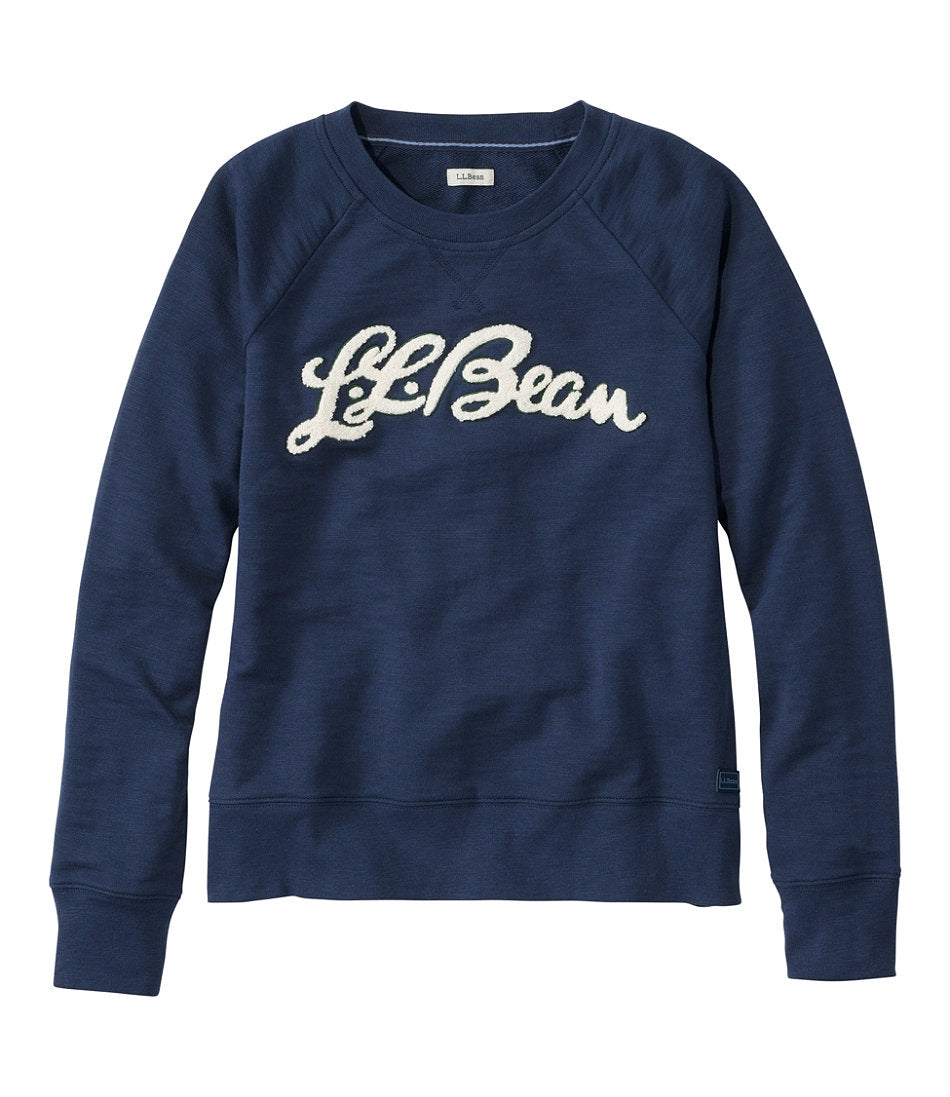 Women's Peaks Island Crewneck, Logo | L.L.Bean discount
