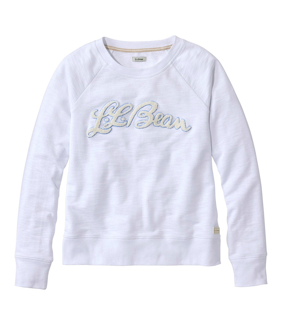 Women's Peaks Island Crewneck, Logo | L.L.Bean discount