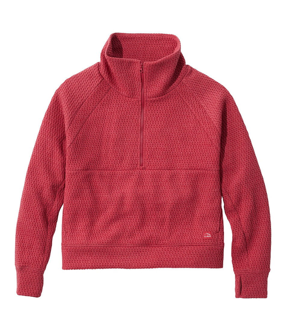 Women's Ridgeknit Half-Zip Pullover, Oversized | L.L.Bean for sale