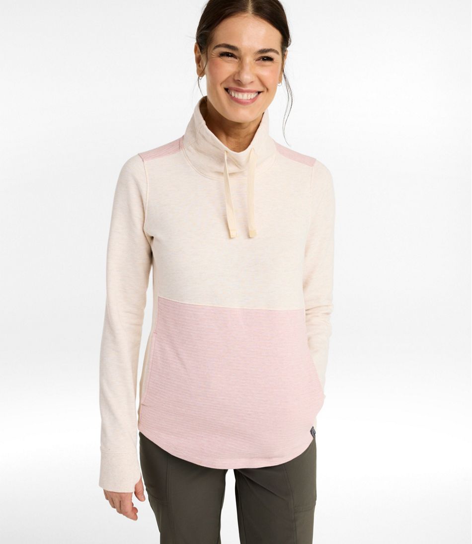 Women's Bean's Cozy Mixed Knits Pullover, Colorblock | L.L.Bean sale