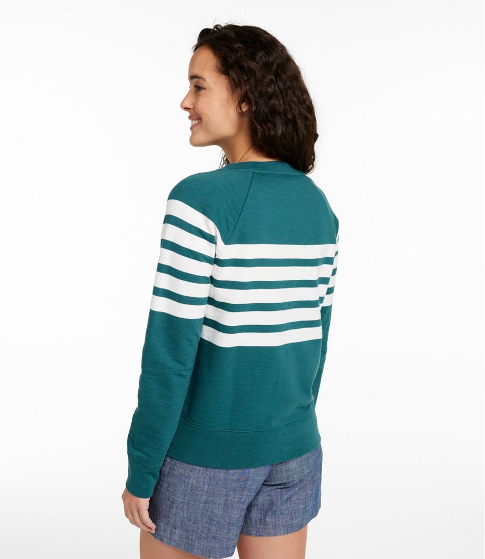 Women's Peaks Island Crewneck, Stripe | L.L.Bean for sale