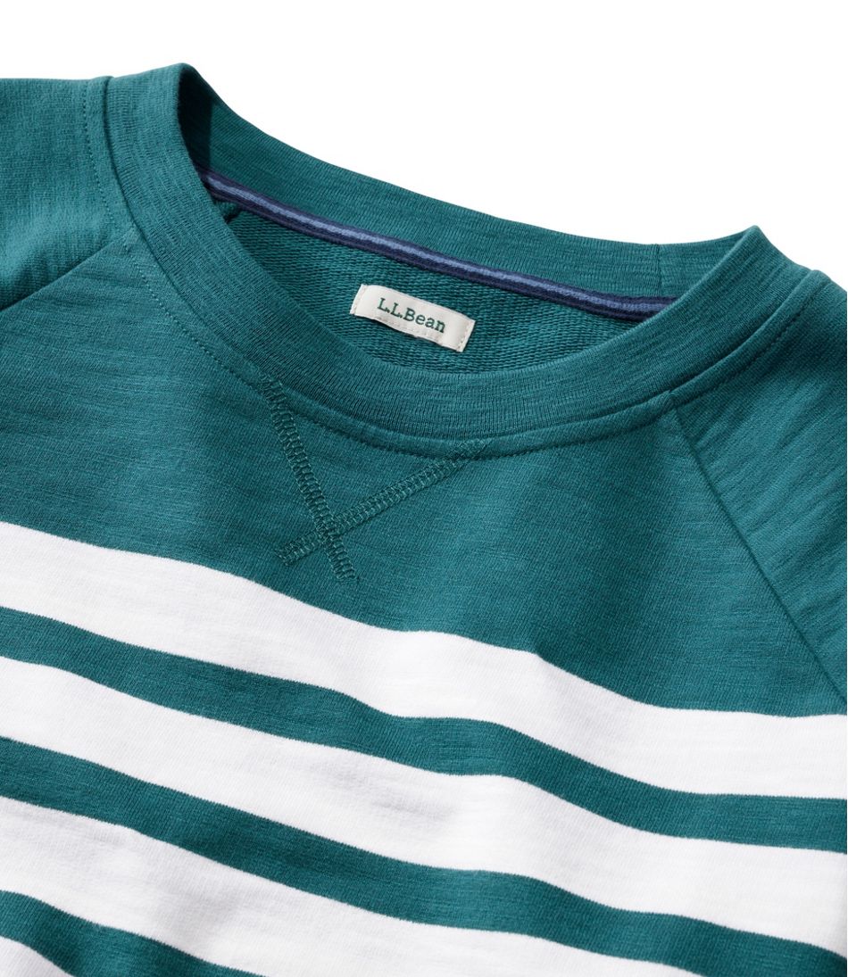 Women's Peaks Island Crewneck, Stripe | L.L.Bean for sale