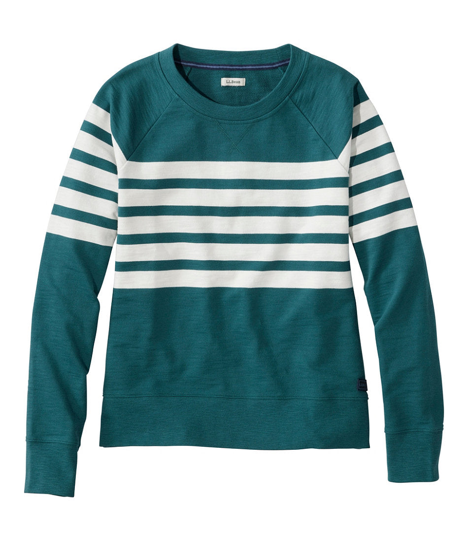 Women's Peaks Island Crewneck, Stripe | L.L.Bean for sale
