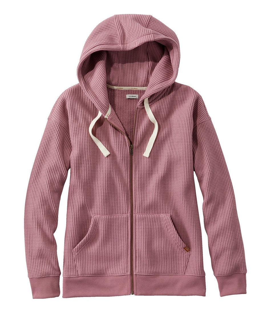 Women's Birchwood Brushed Waffle Full-Zip Hoodie | L.L.Bean on sale