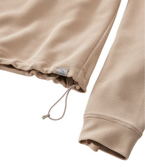 Women's VentureStretch Ottoman-Rib Pullover, Cropped | L.L.Bean online