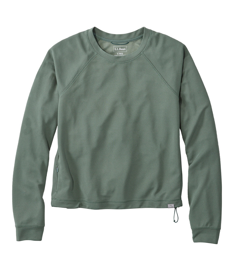 Women's VentureStretch Ottoman-Rib Pullover, Cropped | L.L.Bean online