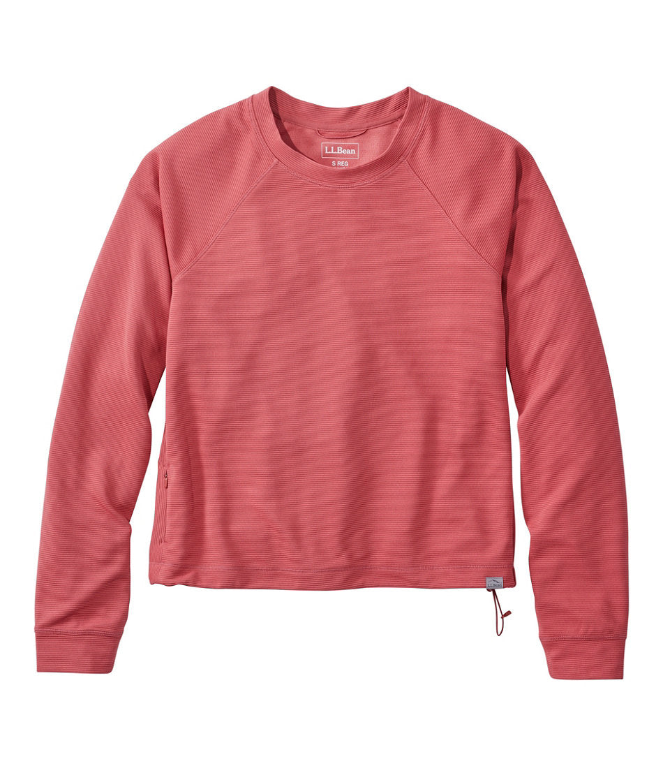 Women's VentureStretch Ottoman-Rib Pullover, Cropped | L.L.Bean online