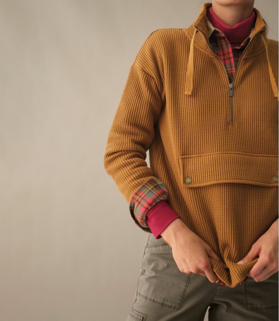 Women's Birchwood Brushed Waffle Anorak | L.L.Bean on sale