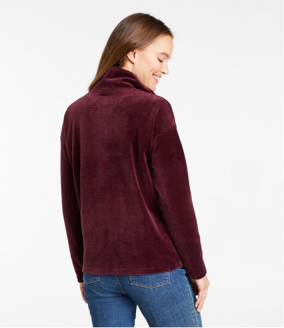 Women's Soft Stretch Corduroy Pullover, Half-Zip | L.L.Bean outlet