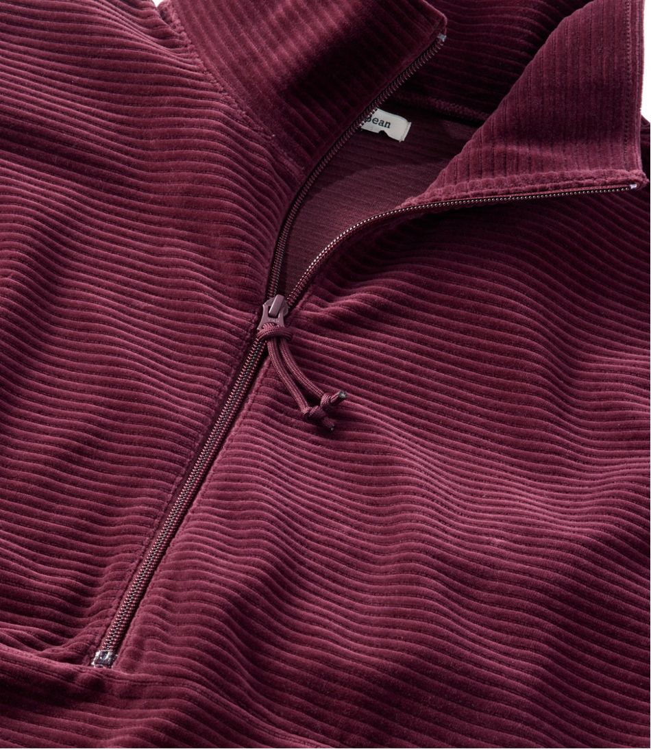 Women's Soft Stretch Corduroy Pullover, Half-Zip | L.L.Bean outlet