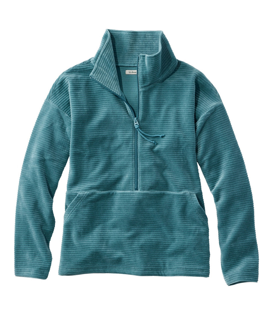Women's Soft Stretch Corduroy Pullover, Half-Zip | L.L.Bean outlet