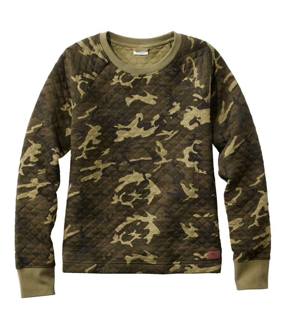 Women's Quilted Sweatshirt, Crewneck Pullover Print | L.L.Bean discount