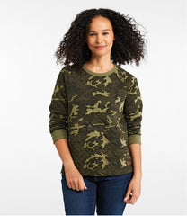 Women's Quilted Sweatshirt, Crewneck Pullover Print | L.L.Bean discount