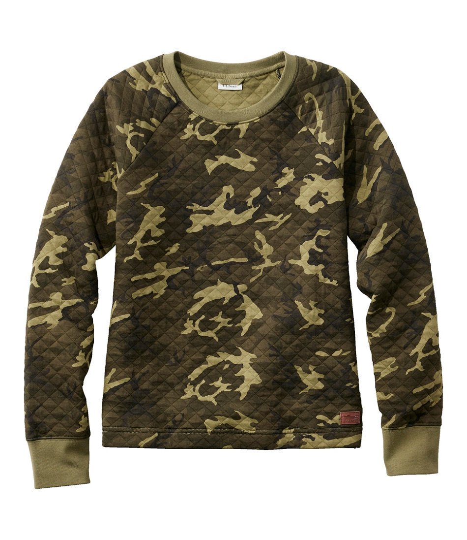 Women's Quilted Sweatshirt, Crewneck Pullover Print | L.L.Bean discount