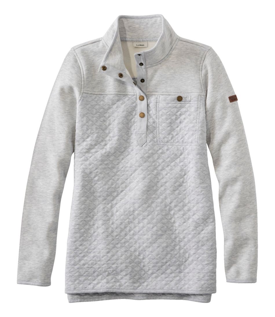 Women's Quilted Sweatshirt, Mockneck Tunic | L.L.Bean outlet