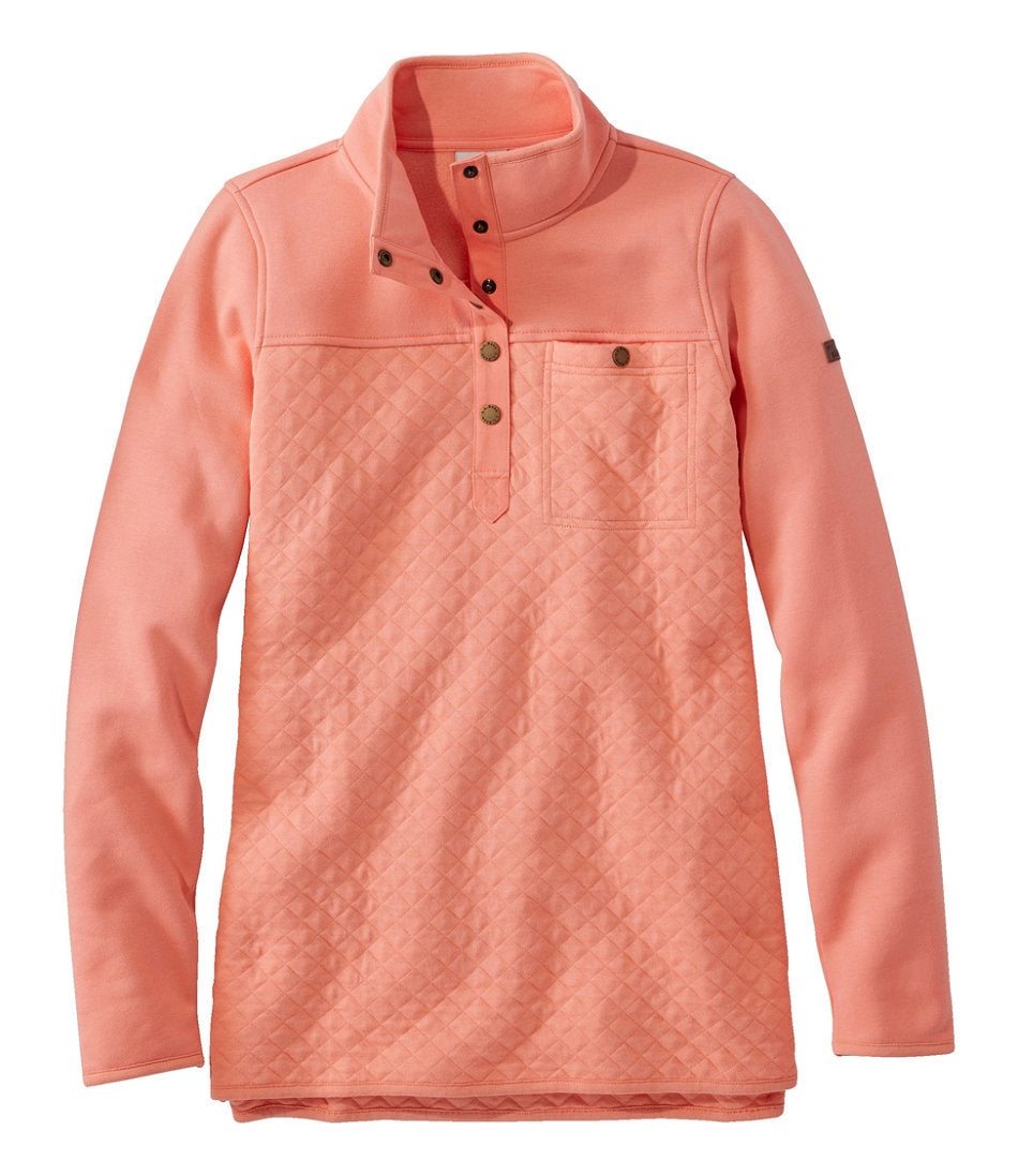 Women's Quilted Sweatshirt, Mockneck Tunic | L.L.Bean outlet