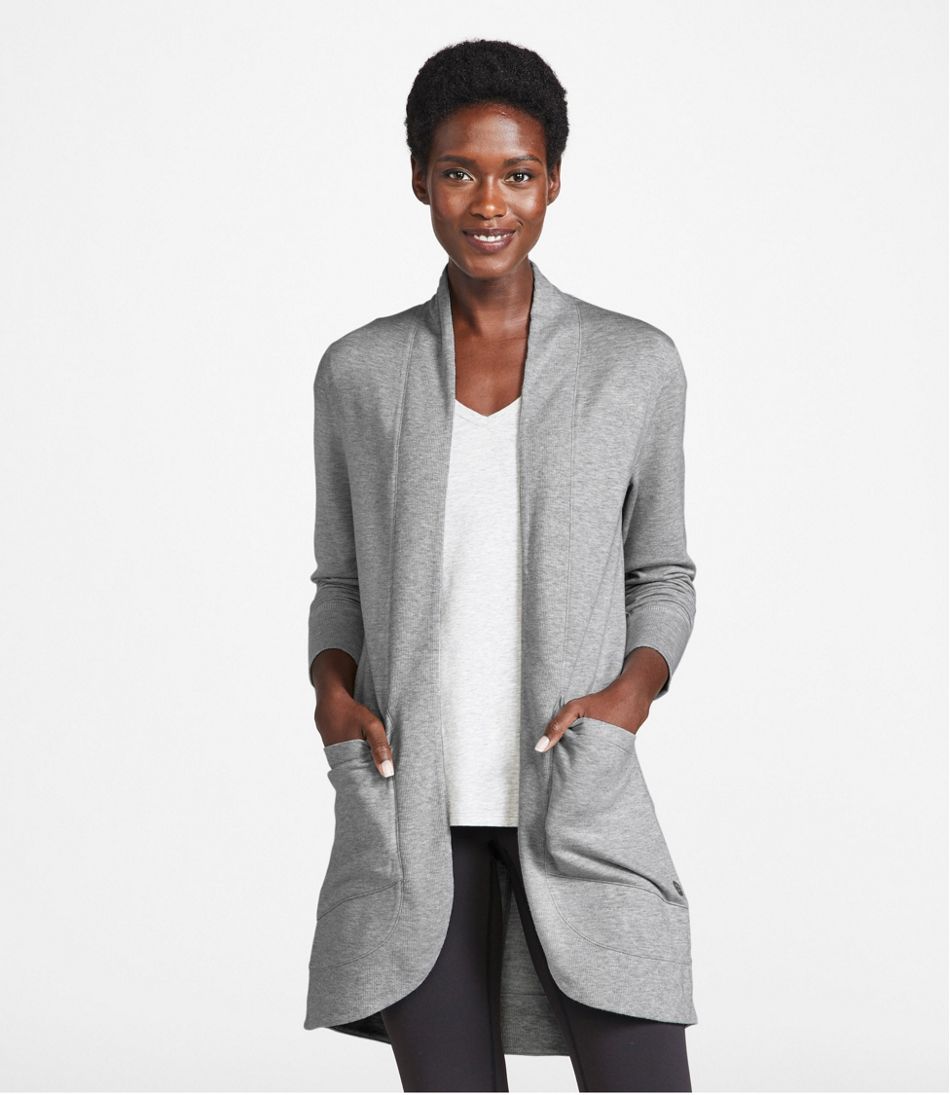 Women's SoftFlex Long Open Cardigan | L.L.Bean online