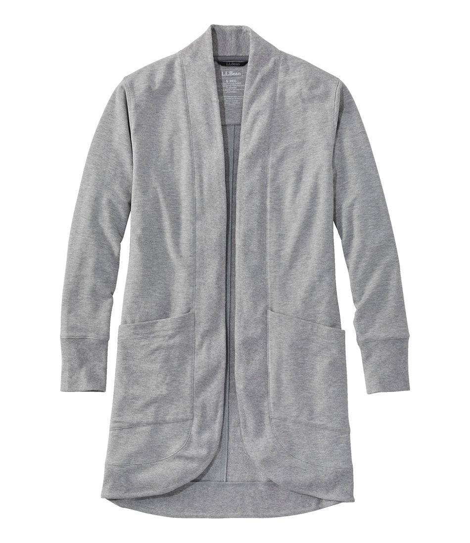 Women's SoftFlex Long Open Cardigan | L.L.Bean online