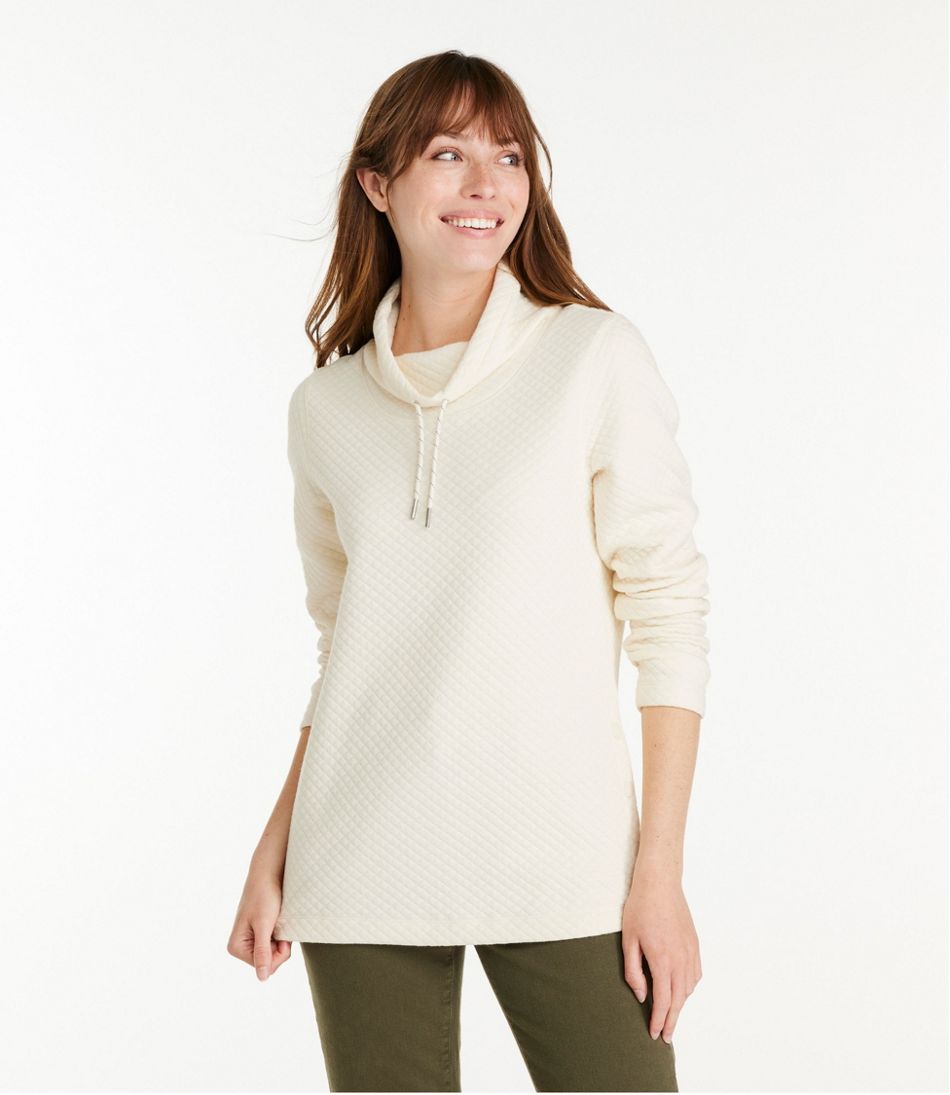 Women's SoftLight Quilted Top, Funnelneck Pullover | L.L.Bean sale