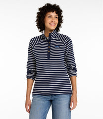 Women's Lakewashed Double-Knit Quarter-Snap, Stripe | L.L.Bean for sale