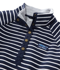 Women's Lakewashed Double-Knit Quarter-Snap, Stripe | L.L.Bean for sale