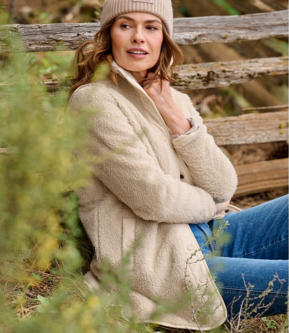Women's Bean's Sherpa Fleece Coat | L.L.Bean online