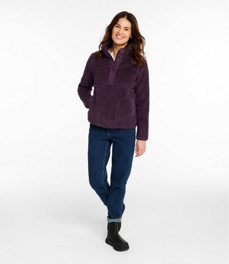 Women's Bean's Sherpa Fleece Pullover | L.L.Bean outlet