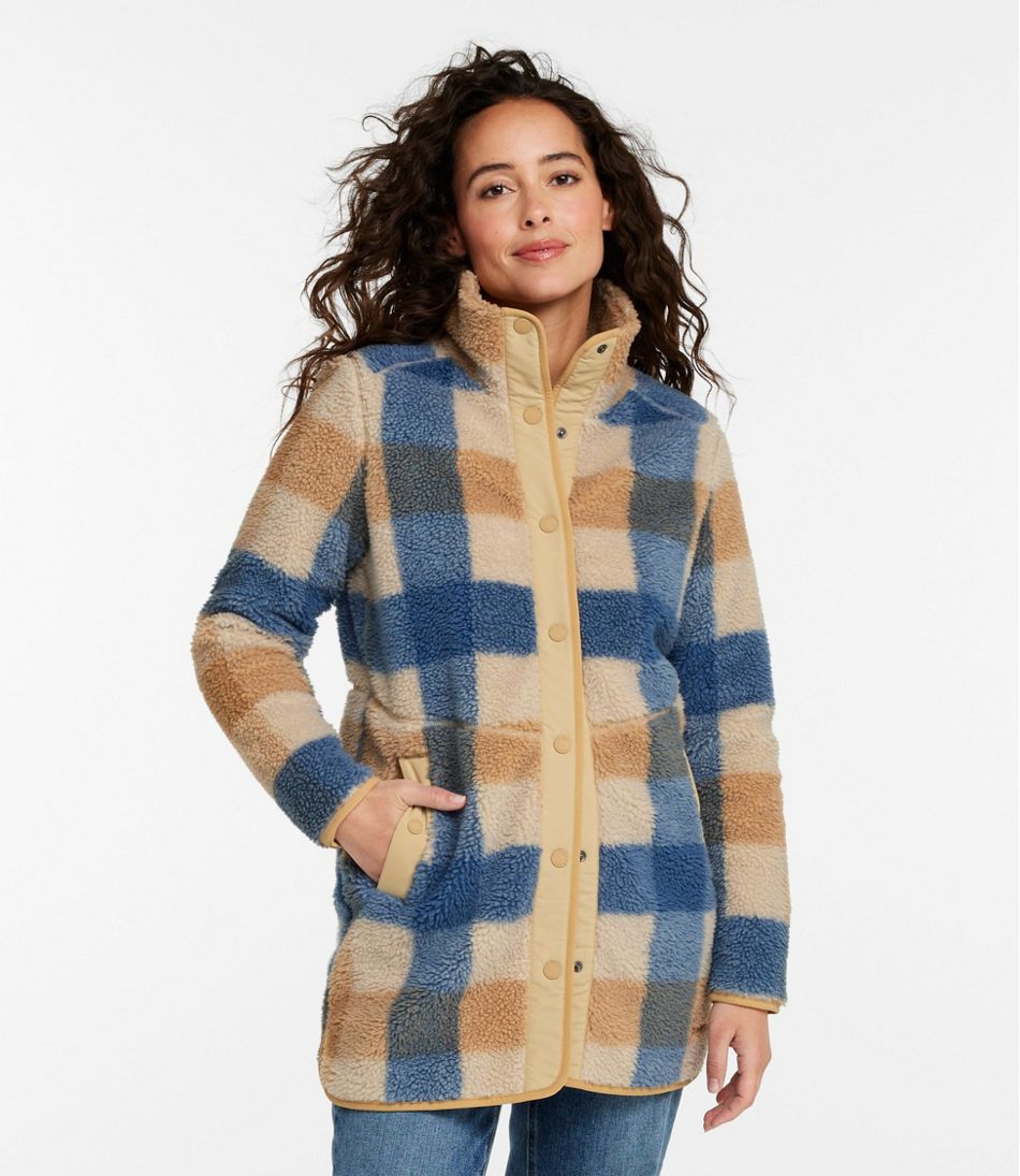 Women's Bean's Sherpa Fleece Coat, Print | L.L.Bean discount
