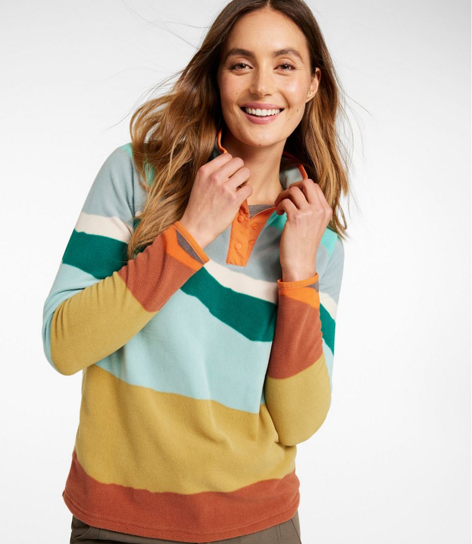 Women's All Season Access Fleece Pullover, Print | L.L.Bean outlet