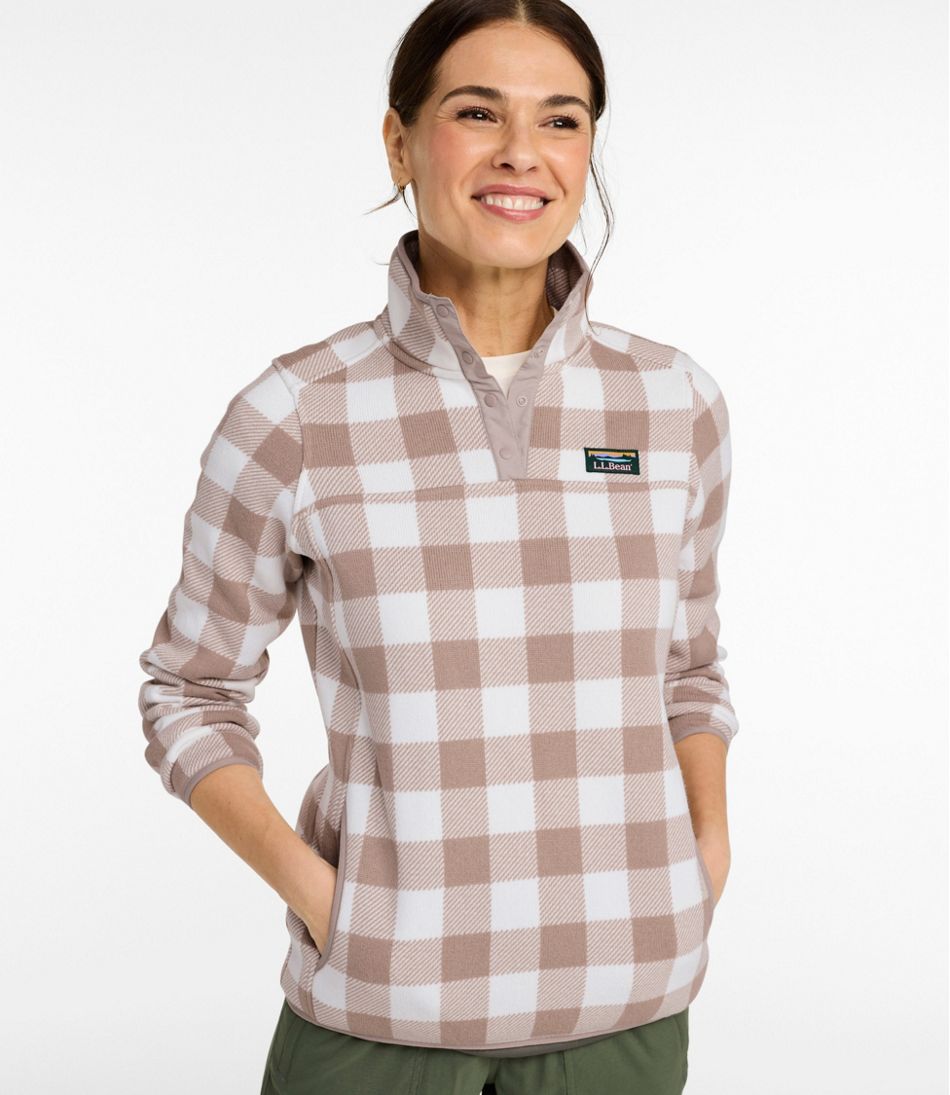 Women's L.L.Bean Sweater Fleece Pullover, Print | L.L.Bean sale