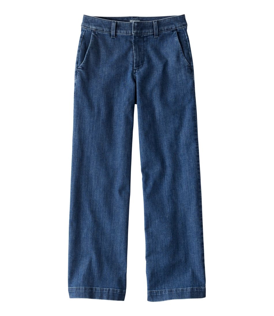 Women's True Shape Jeans, High-Rise Wide-Leg Trouser | L.L.Bean outlet