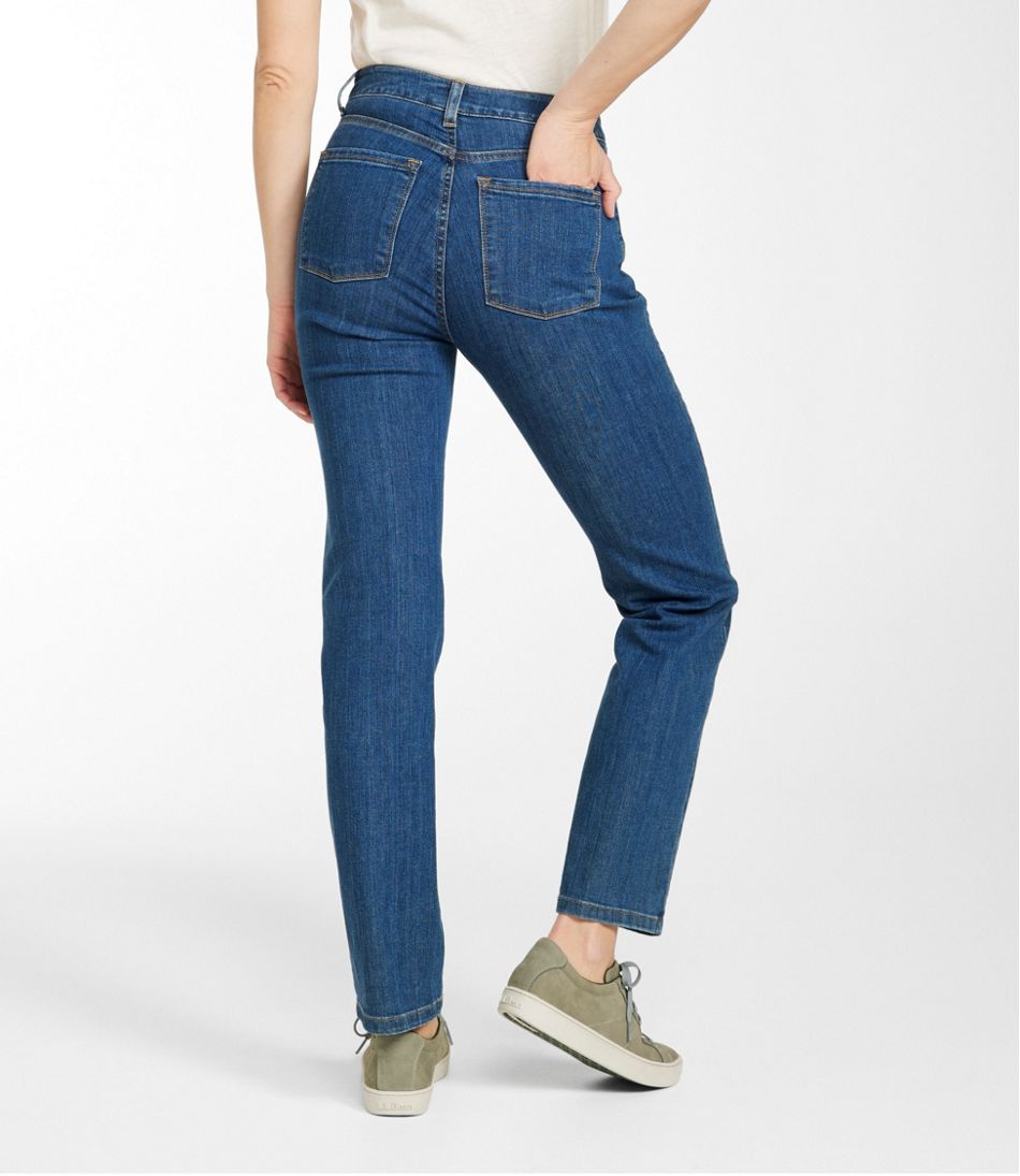 Women's True Shape Jeans, High-Rise Straight-Leg | L.L.Bean online