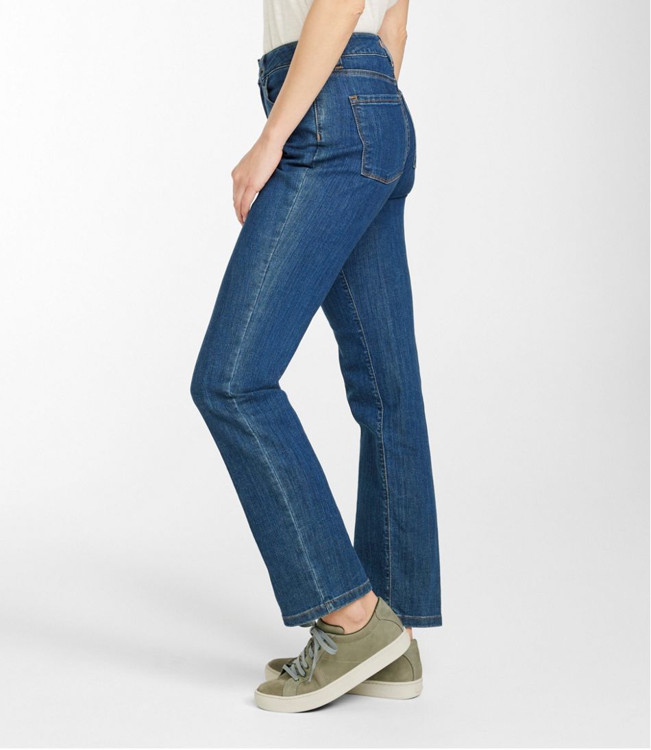 Women's True Shape Jeans, High-Rise Straight-Leg | L.L.Bean online