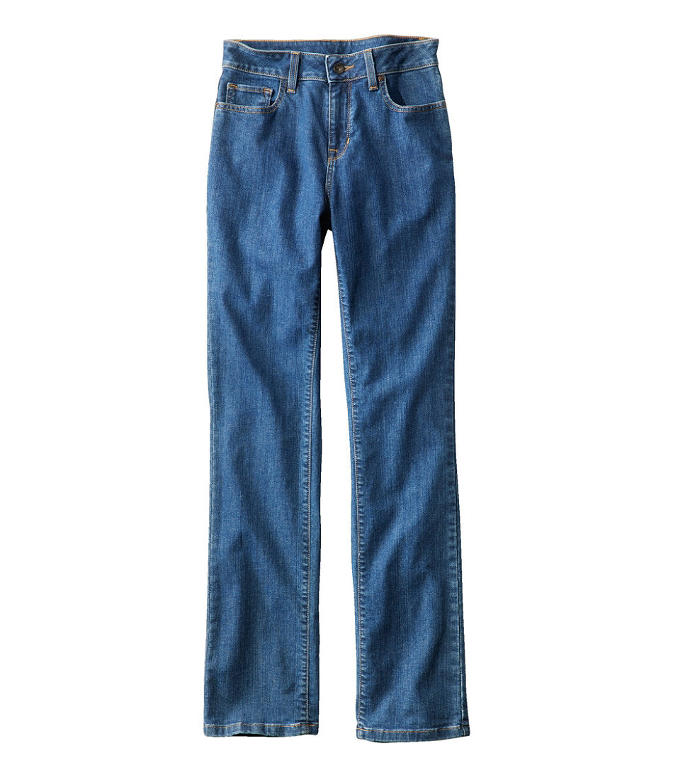 Women's True Shape Jeans, High-Rise Straight-Leg | L.L.Bean online