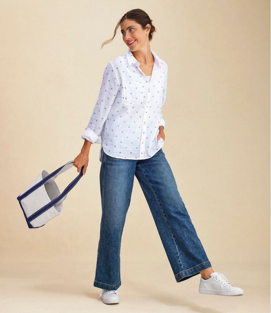 Women's 207 Vintage Jeans, High-Rise Wide-Leg | L.L.Bean for sale
