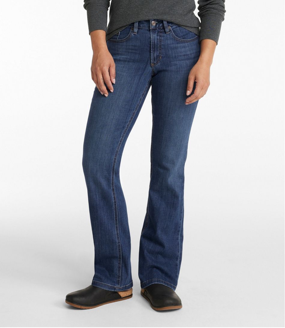 Women's BeanFlex® Jeans, Mid-Rise Bootcut | L.L.Bean on sale