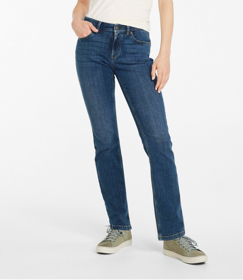 Women's BeanFlex® Jeans, Mid-Rise Straight-Leg | L.L.Bean near me